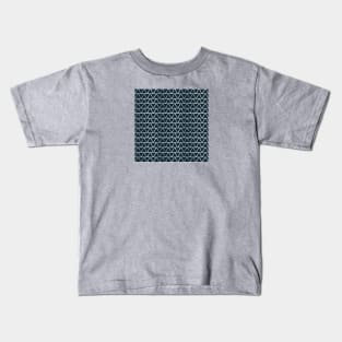 Geometric Triangle - Navy Kids T-Shirt